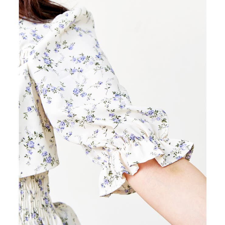 ハナガラリボンブラウス | FUN | 詳細画像4 