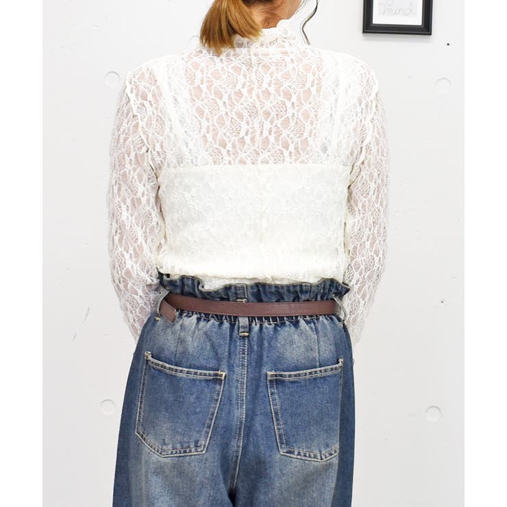 レースボトルネックプルオーバー | FUN | 詳細画像3 