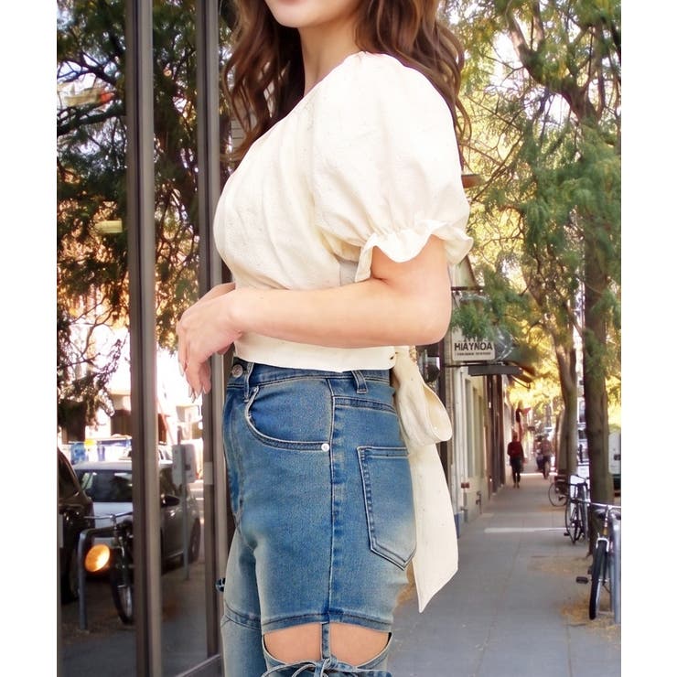 ストーンリボンブラウス | FUN | 詳細画像2 