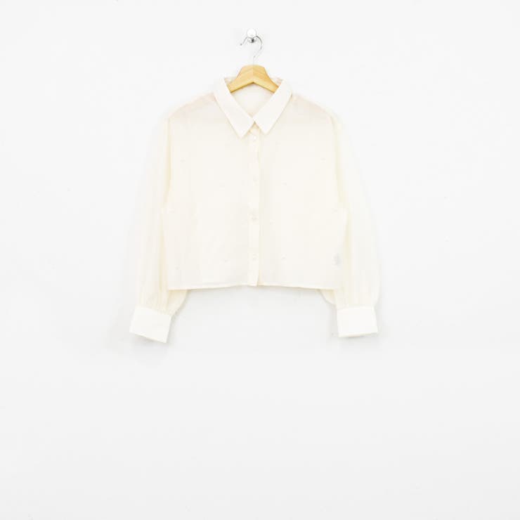 【送料関税込】中国 ARGUECULTURE パール シャツC2520618 AMLILE パール釦シアーシャツ | NEW | ROOM903 online