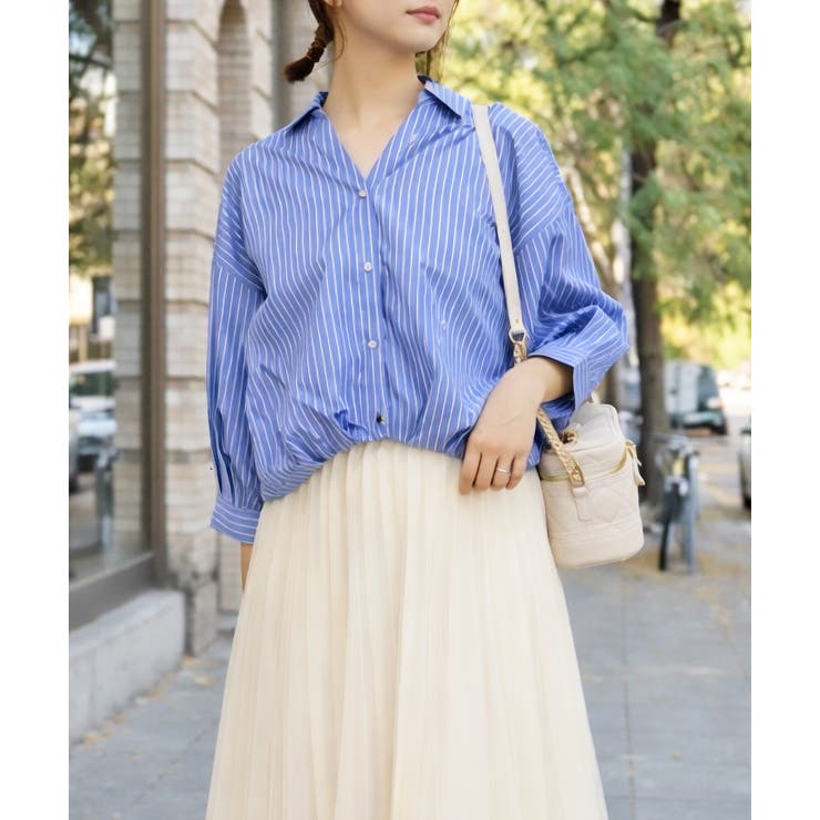 ブルー | マルチタケノコブラウス | FUN