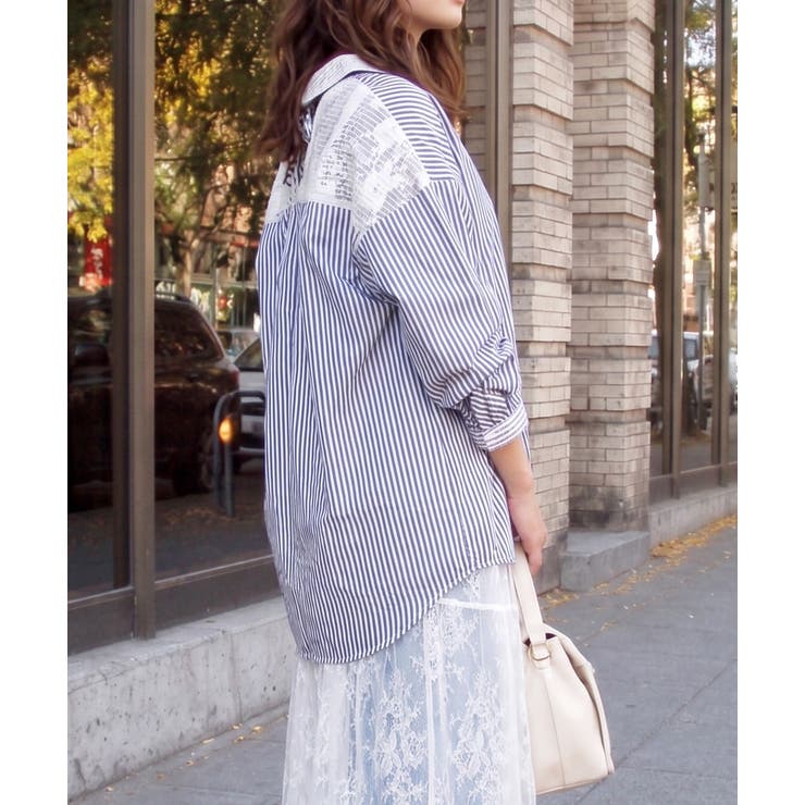 レースハリツケブラウス | FUN | 詳細画像2 