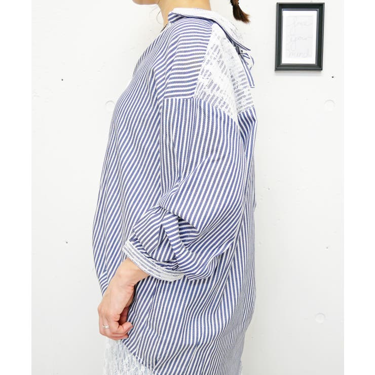 レースハリツケブラウス | FUN | 詳細画像5 