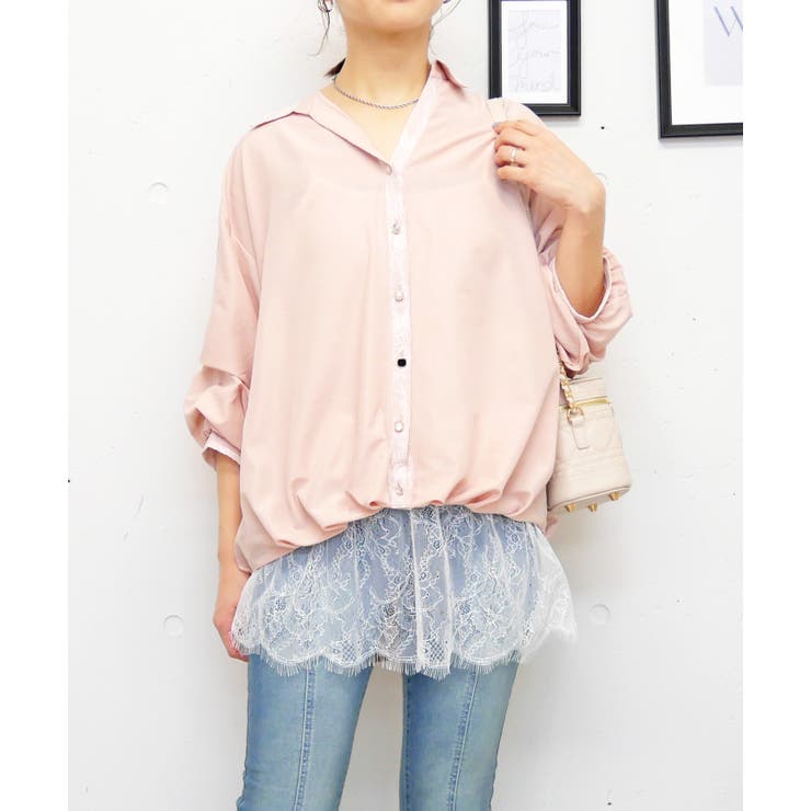 レースハリツケブラウス | FUN | 詳細画像9 