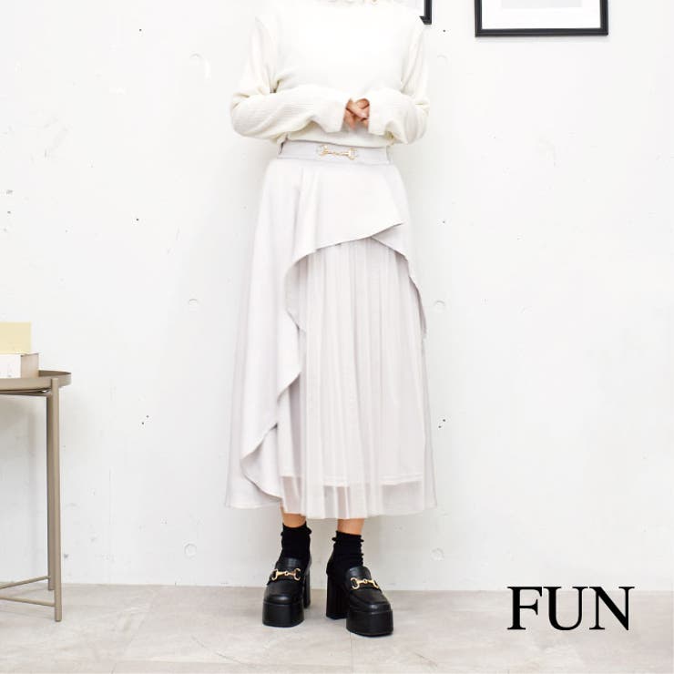 チュールヘムスカート | FUN | 詳細画像1 