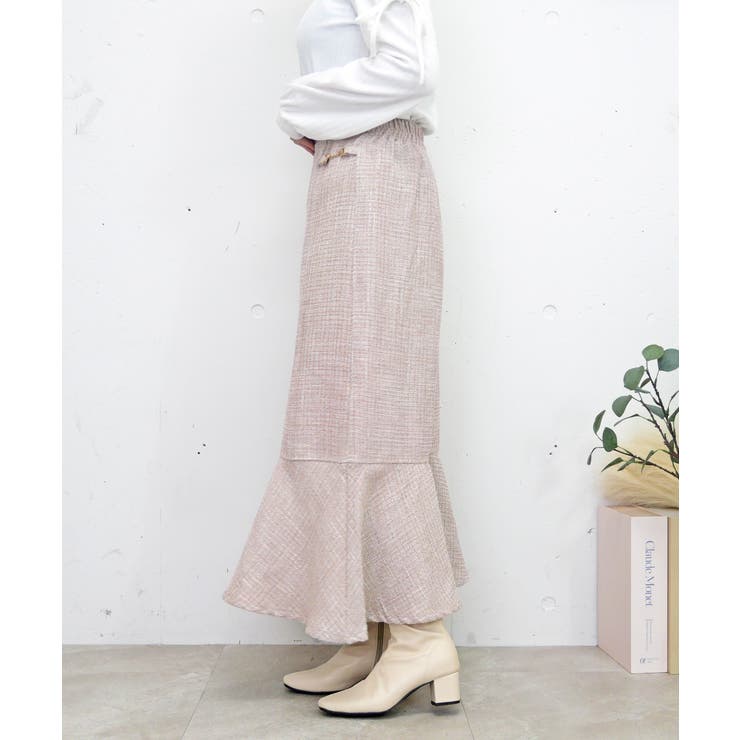 ツイードマーメイドスカート | FUN | 詳細画像3 