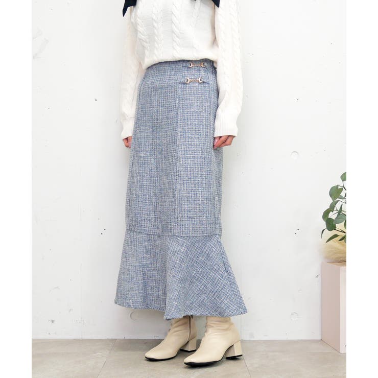 ツイードマーメイドスカート | FUN | 詳細画像6 