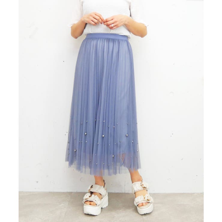 パールチュールスカート | FUN | 詳細画像5 