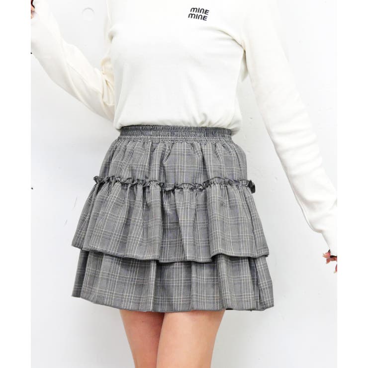 グレー | フリルスカート | FUN