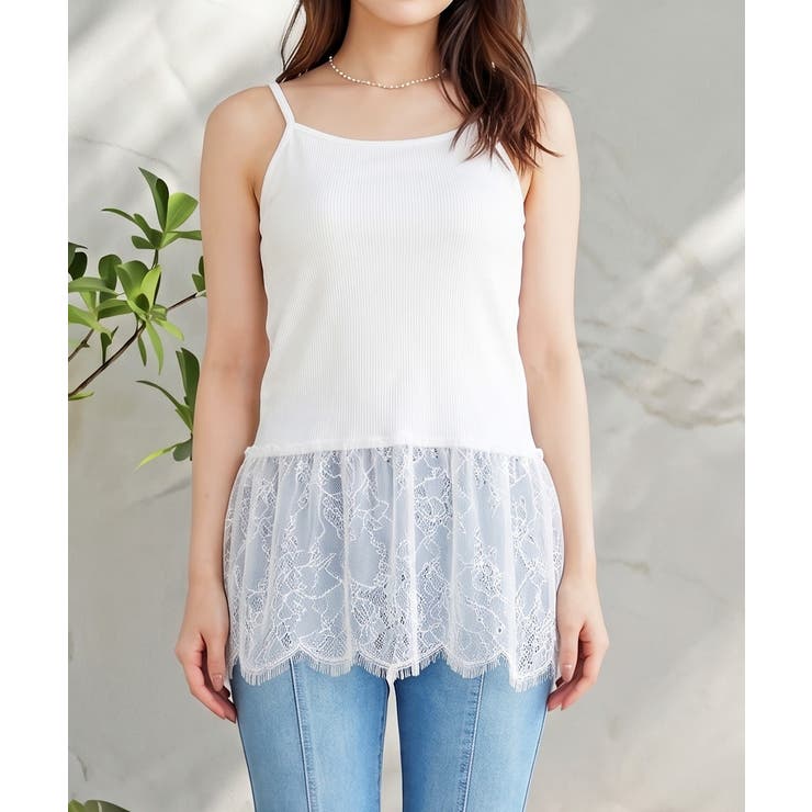 ヒゲレースキャミ | FUN | 詳細画像1 