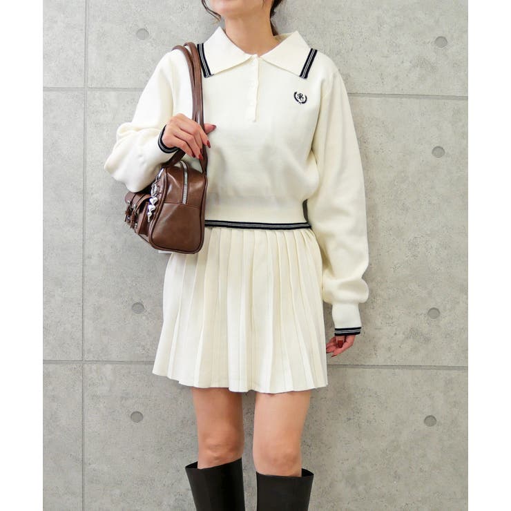 アイボリー | プリーツミニセットアップ | FUN