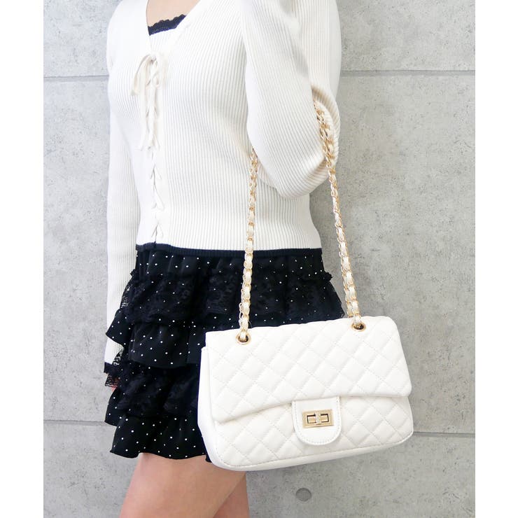 アイボリー | チェーン2WAYショルダー | FUN