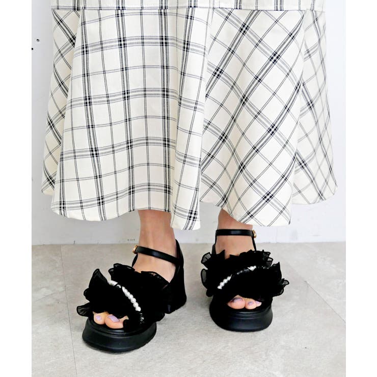 パールチュールサンダル | FUN | 詳細画像4 