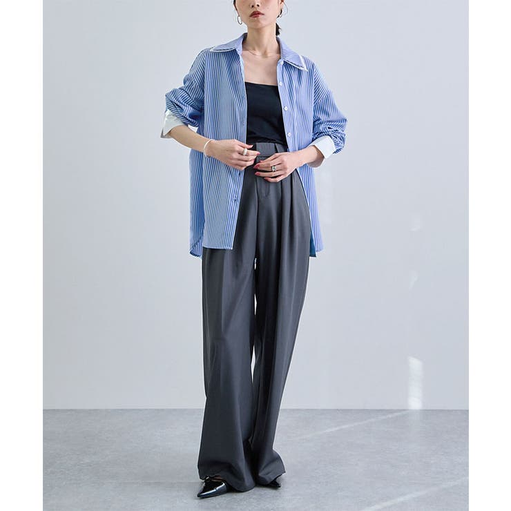 ダブルカラーストライプシャツ | futier land | 詳細画像21 