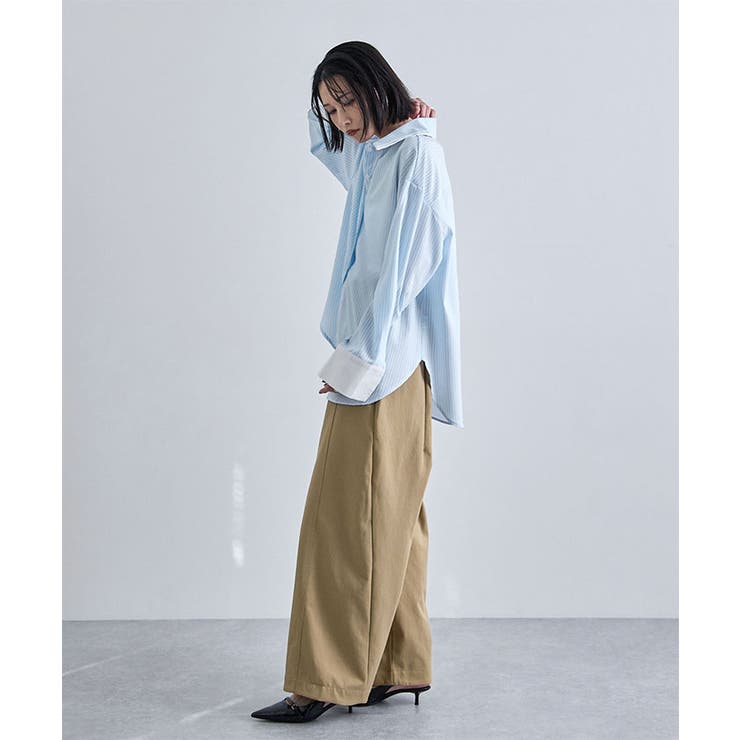 ダブルカラーストライプシャツ | futier land | 詳細画像6 