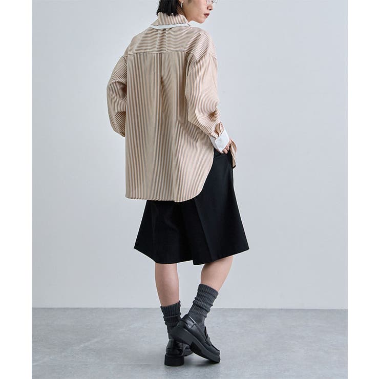 ダブルカラーストライプシャツ | futier land | 詳細画像24 