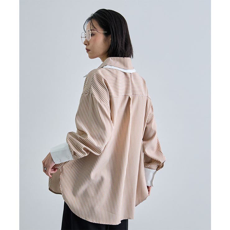 ダブルカラーストライプシャツ | futier land | 詳細画像25 