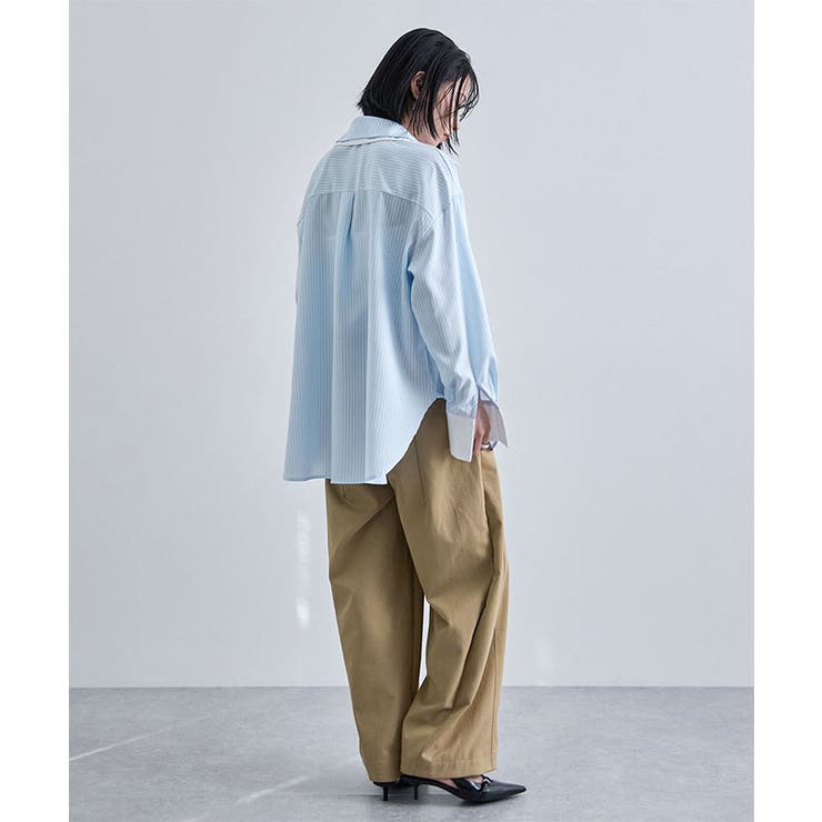 ダブルカラーストライプシャツ | futier land | 詳細画像7 