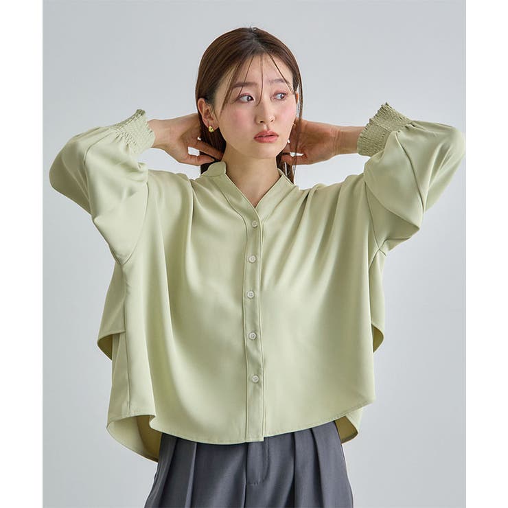 ミント | バックフリルブラウス | futier land