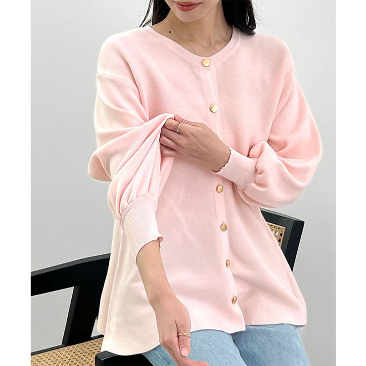 ペプラムニットカーディガン | futier land | 詳細画像11 