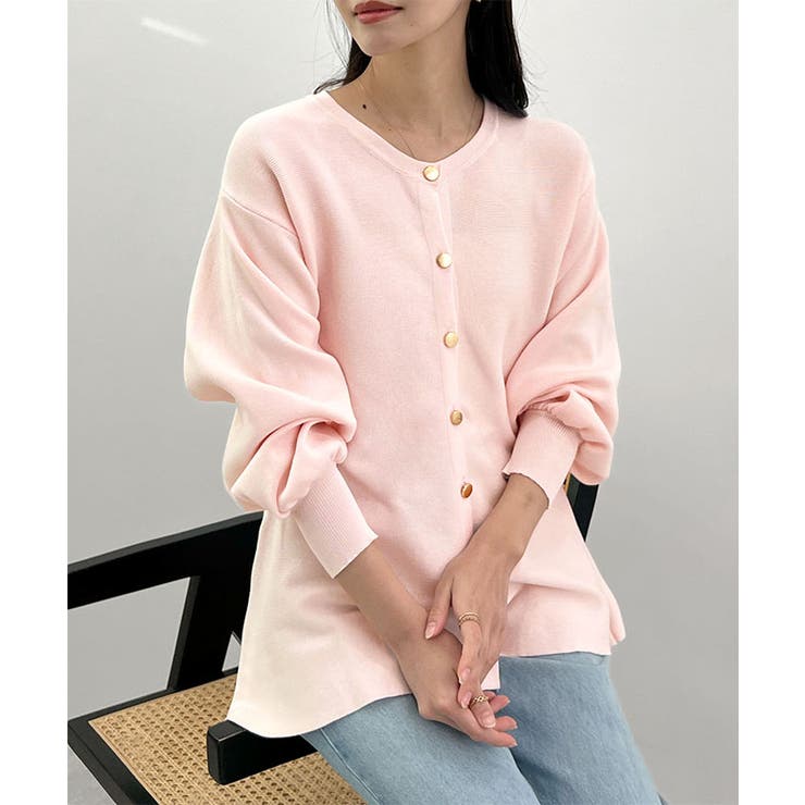 ペプラムニットカーディガン | futier land | 詳細画像13 