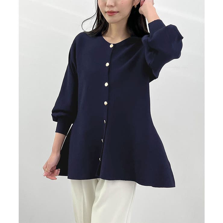 ペプラムニットカーディガン | futier land | 詳細画像2 