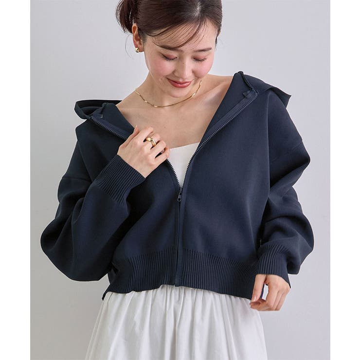 フード刺繍ニットパーカー | futier land | 詳細画像8 