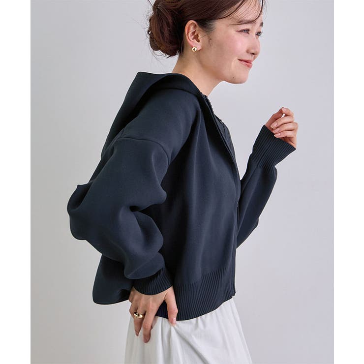 フード刺繍ニットパーカー | futier land | 詳細画像16 