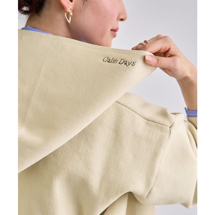 フード刺繍ニットパーカー | futier land | 詳細画像9 