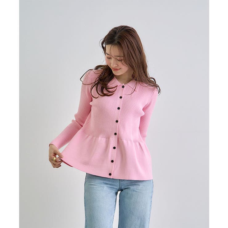 春新色追加！上品な大人へ。ペプラムリブニット | futier land | 詳細画像10 