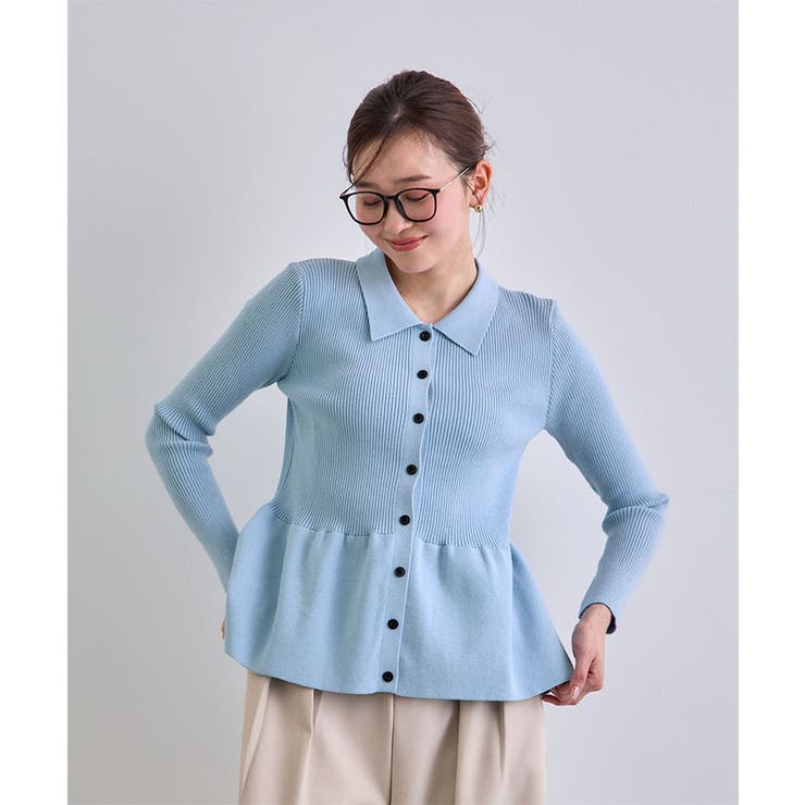 春新色追加！上品な大人へ。ペプラムリブニット | futier land | 詳細画像11 