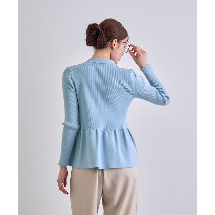 春新色追加！上品な大人へ。ペプラムリブニット | futier land | 詳細画像12 