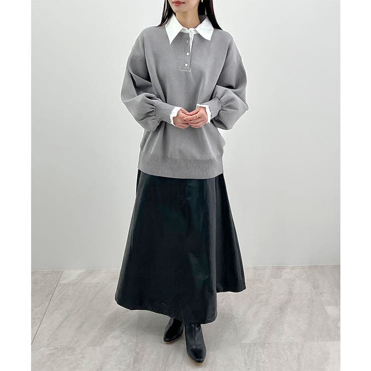 配色レイヤード風ニット | futier land | 詳細画像9 