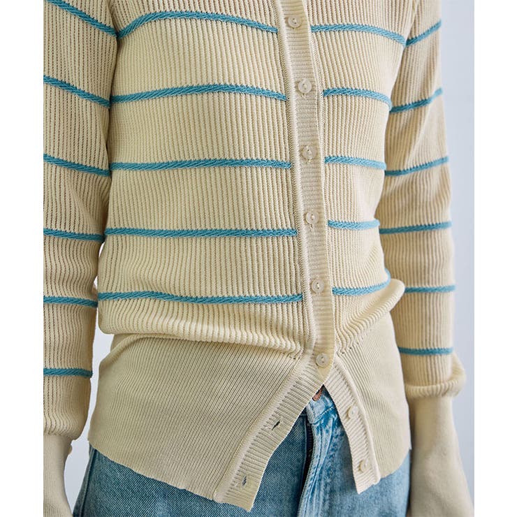 ボーダーポロ衿ニット | futier land | 詳細画像13 