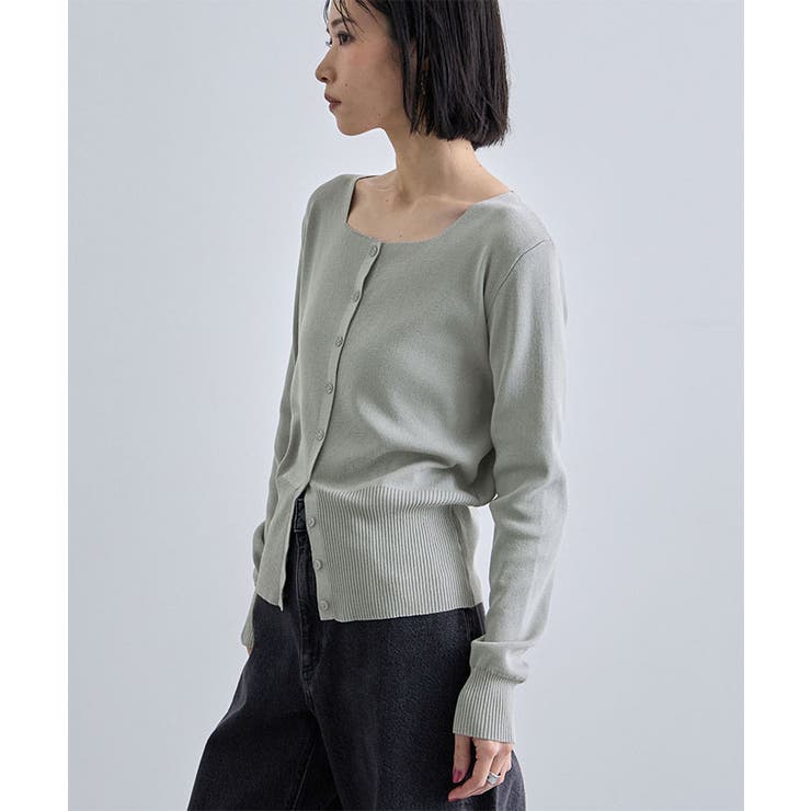 スクエアニットカーディガン | futier land | 詳細画像25 