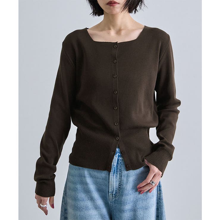 スクエアニットカーディガン | futier land | 詳細画像4 