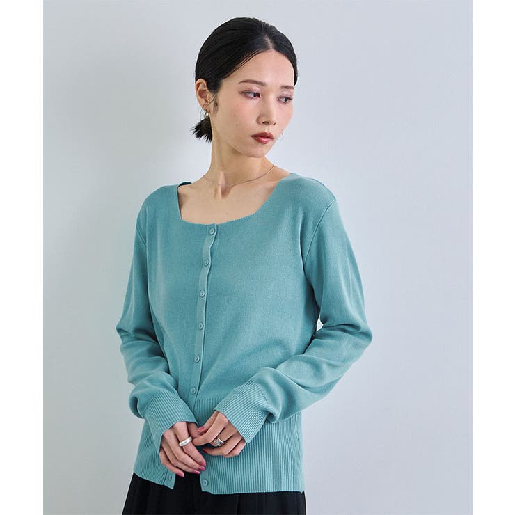 スクエアニットカーディガン | futier land | 詳細画像5 