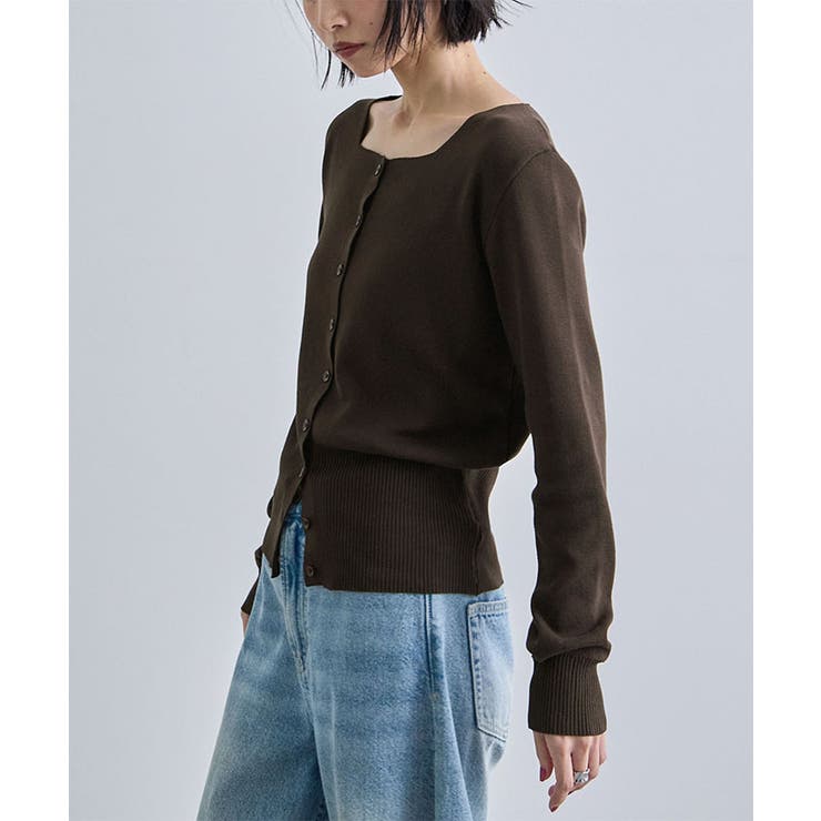 スクエアニットカーディガン | futier land | 詳細画像10 