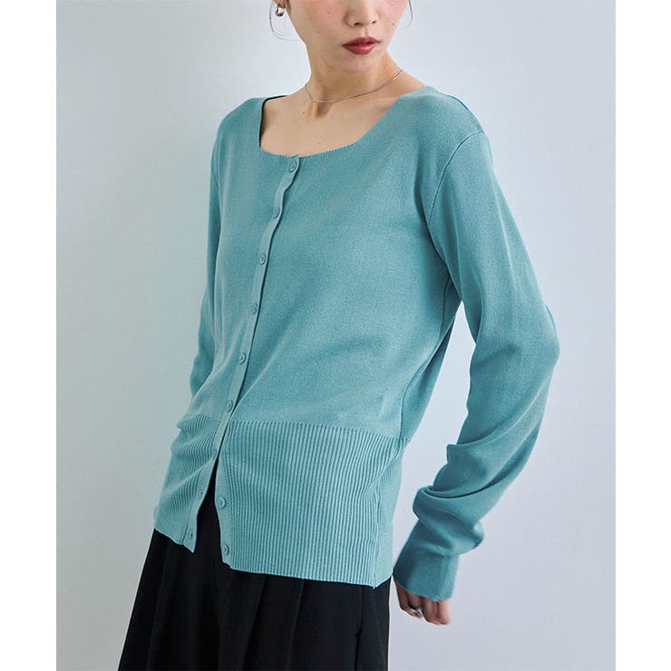 スクエアニットカーディガン | futier land | 詳細画像6 