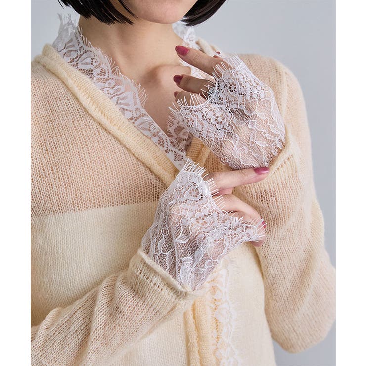 レースドッキングシアーカーディガン | futier land | 詳細画像16 