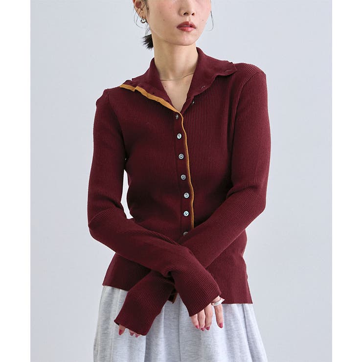 バイカラー2WAYニットトップス | futier land | 詳細画像18 