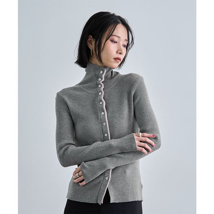 バイカラー2WAYニットトップス | futier land | 詳細画像4 