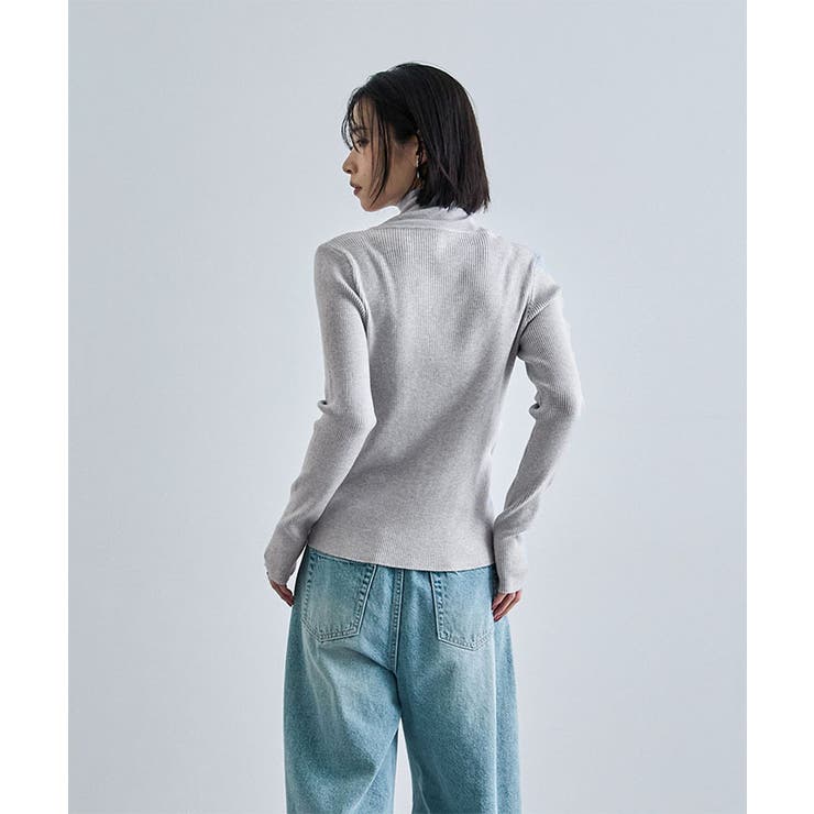 バイカラー2WAYニットトップス | futier land | 詳細画像7 