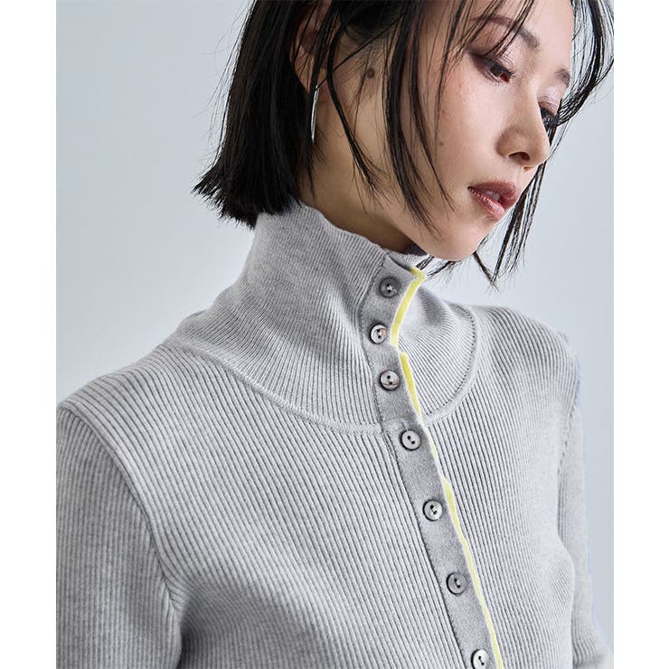 バイカラー2WAYニットトップス | futier land | 詳細画像8 