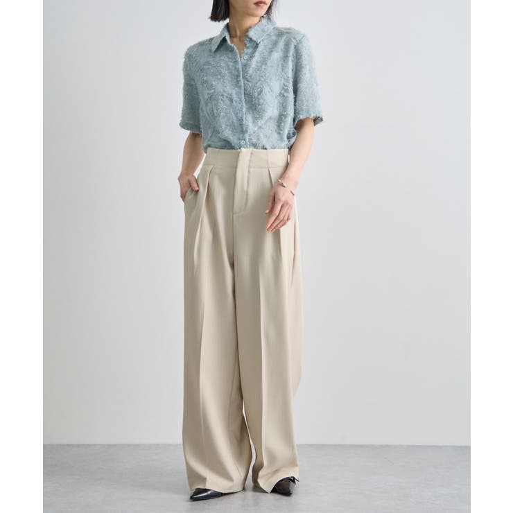 セータープレスタックハイウエストスラックス | futier land | 詳細画像12 