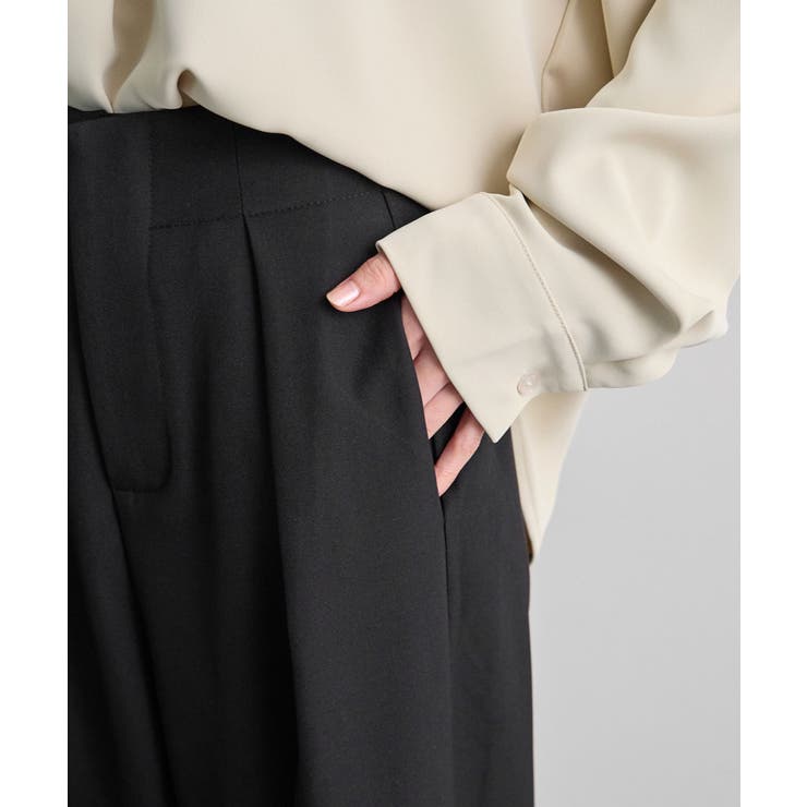 セータープレスタックハイウエストスラックス | futier land | 詳細画像8 