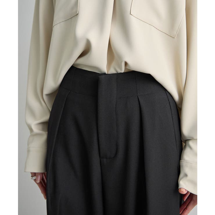 セータープレスタックハイウエストスラックス | futier land | 詳細画像9 