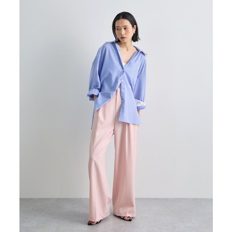 セータープレスタックハイウエストスラックス | futier land | 詳細画像24 