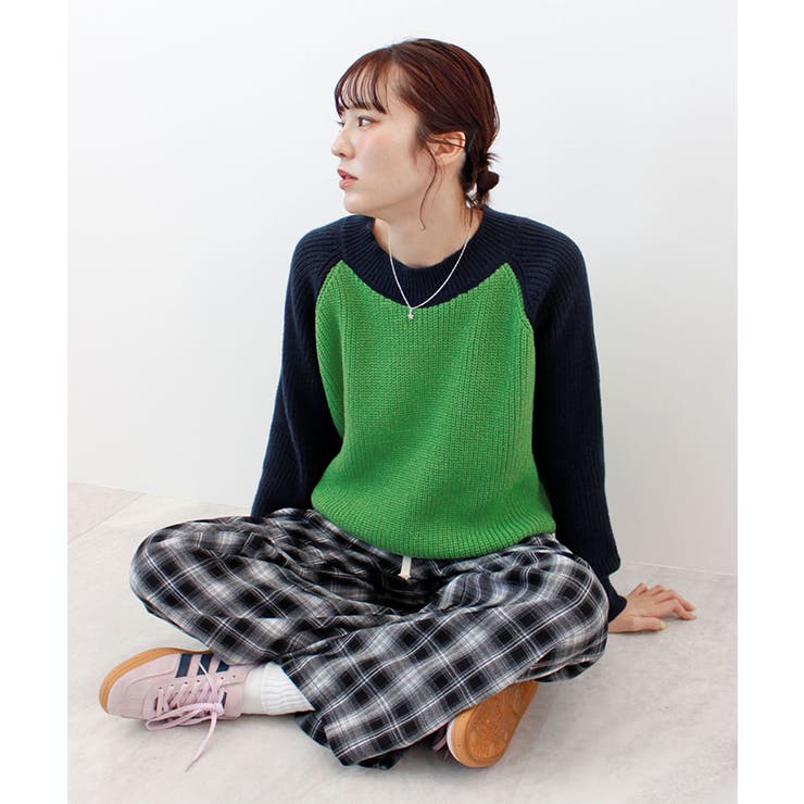 【ABYS】ラグランバイカラーニット | futier land | 詳細画像2 