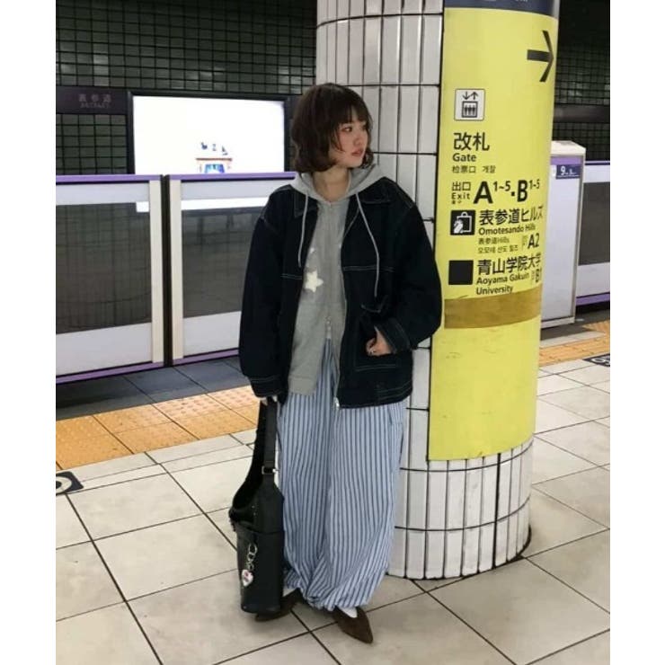 主役級に映える。ストライプ カーゴ ワイドパンツ | futier land | 詳細画像53 